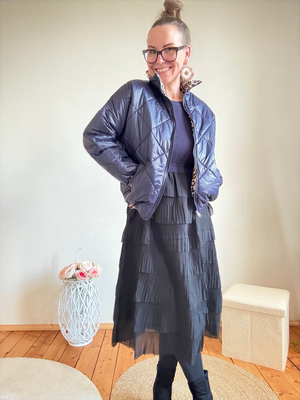 Jacke Wende mich Blau / Leo - FROLLEIN KÄTHE Shop