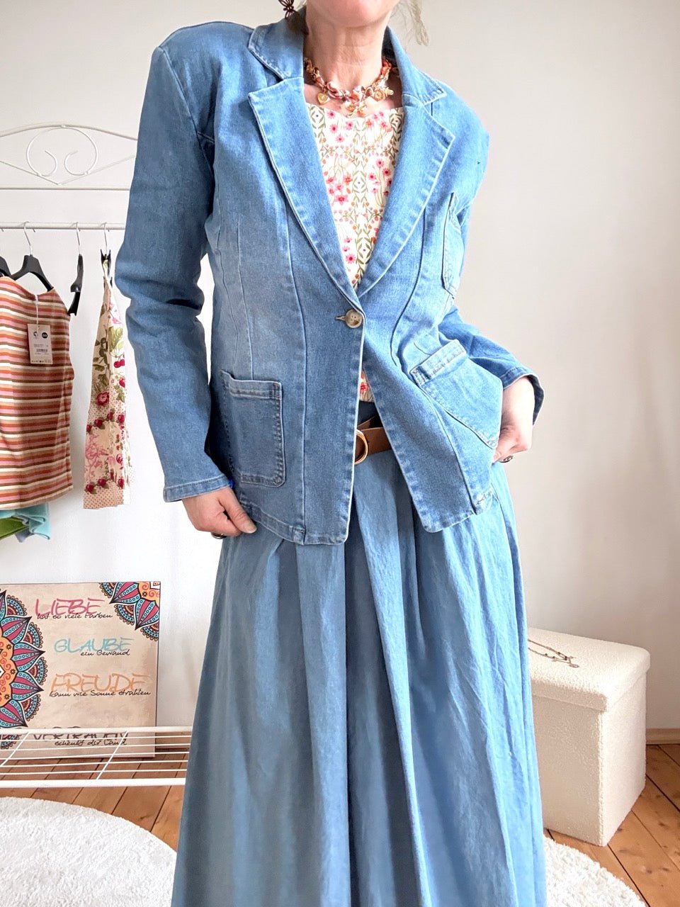 Jeansjacke Blazer Gundi Denim - FROLLEIN KÄTHE Shop