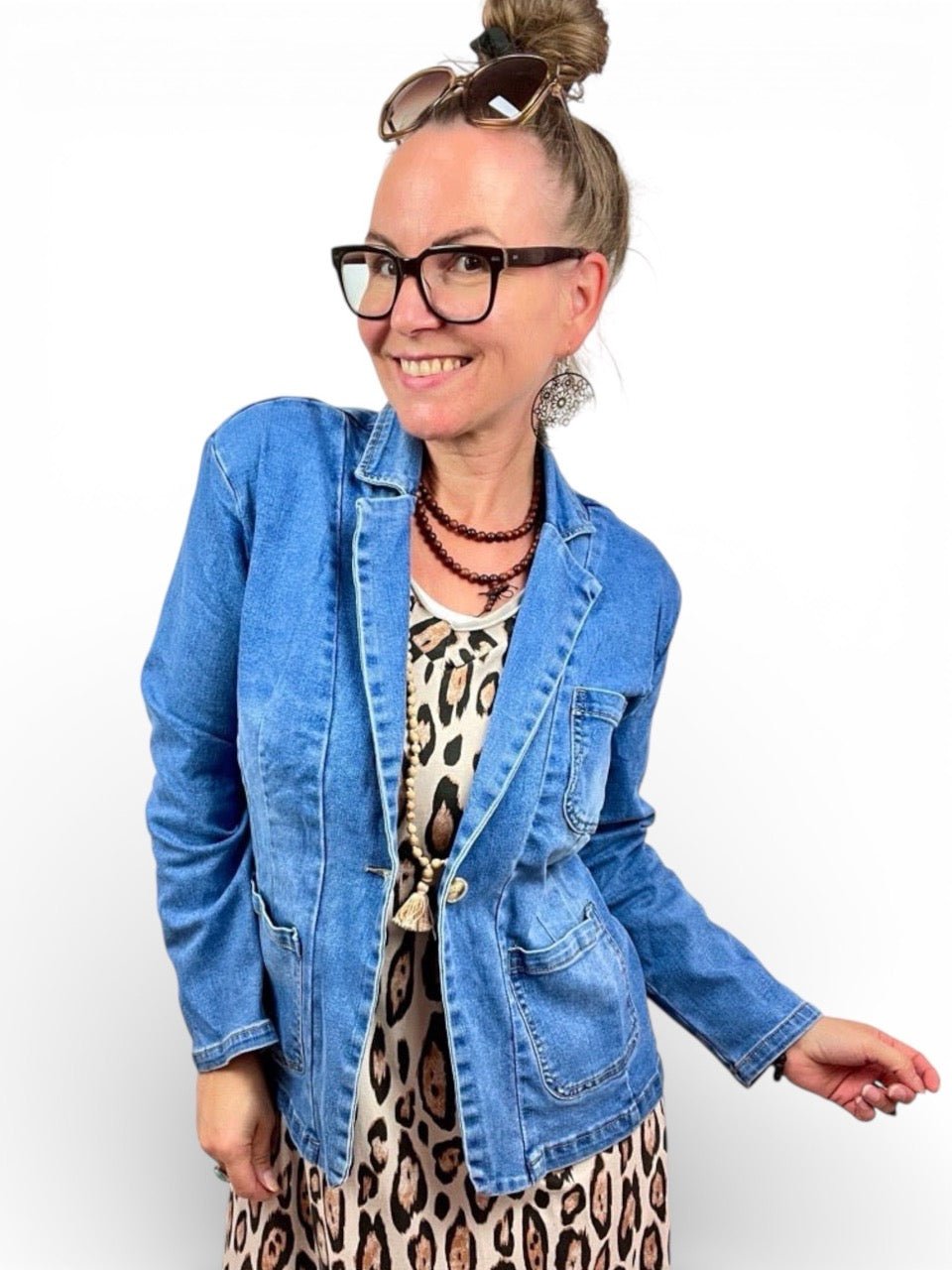Jeansjacke Blazer Gundi Denim - FROLLEIN KÄTHE Shop