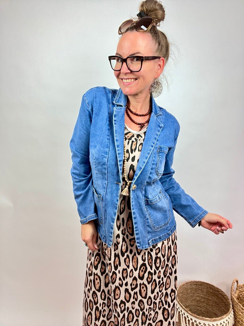 Jeansjacke Blazer Gundi Denim - FROLLEIN KÄTHE Shop