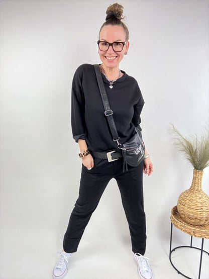 Jogger Set Mara Schwarz - FROLLEIN KÄTHE Shop