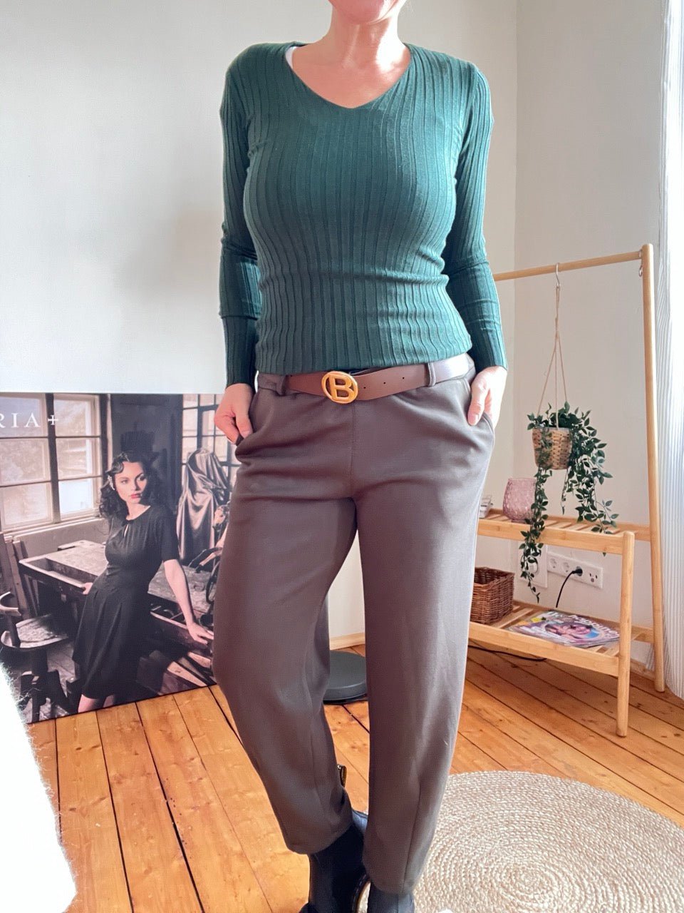 Jogpants Maxi Olive - FROLLEIN KÄTHE Shop