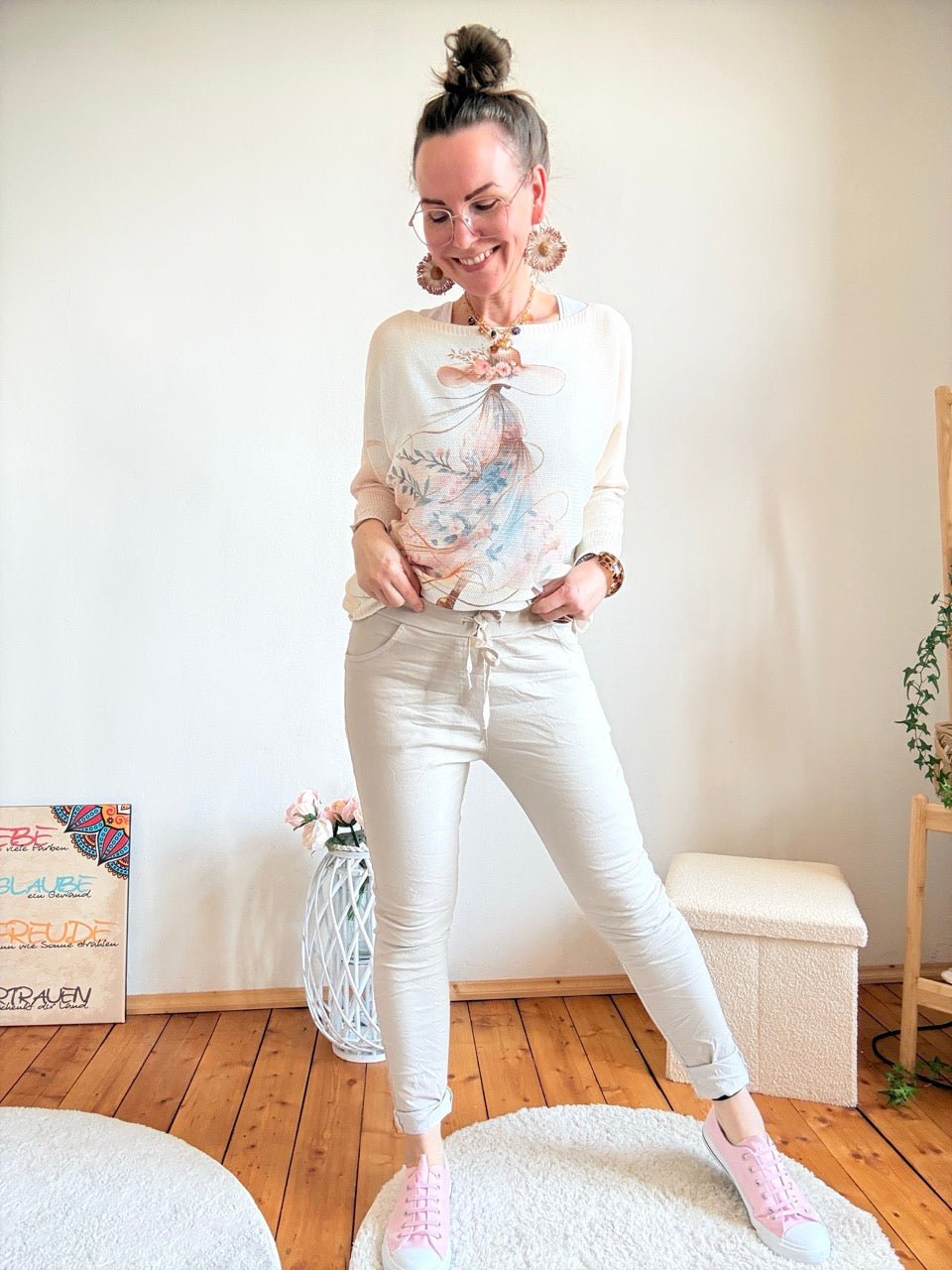 Jogpants Nice Style Cream - FROLLEIN KÄTHE Shop