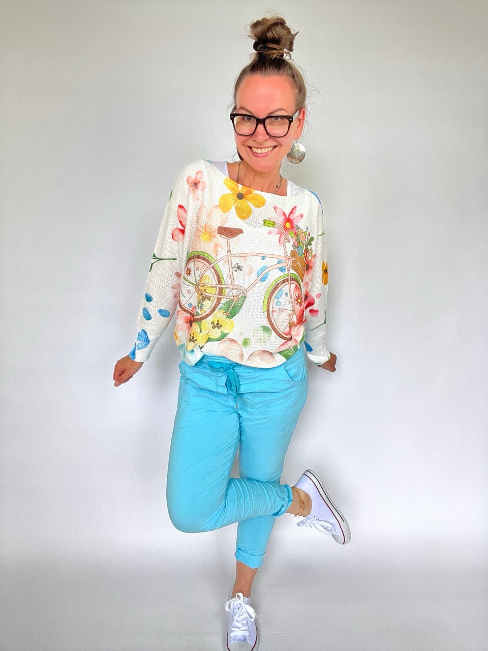 Jogpants Nice Style Ozeanblau - FROLLEIN KÄTHE Shop