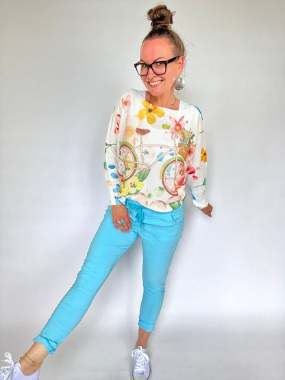 Jogpants Nice Style Ozeanblau - FROLLEIN KÄTHE Shop