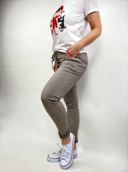 Jogpants Nice Style Taupe - FROLLEIN KÄTHE Shop