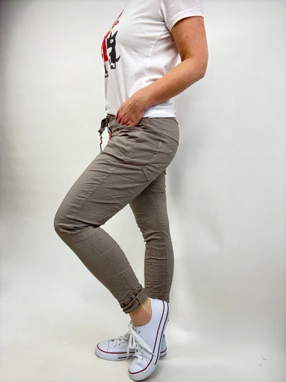 Jogpants Nice Style Taupe - FROLLEIN KÄTHE Shop