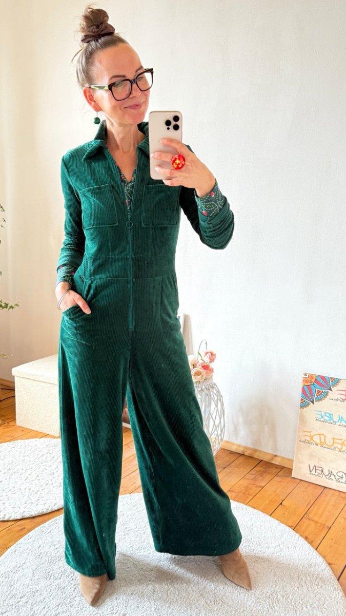 Jumpsuit Alltagsheldin Grün Fair Wear - FROLLEIN KÄTHE Shop