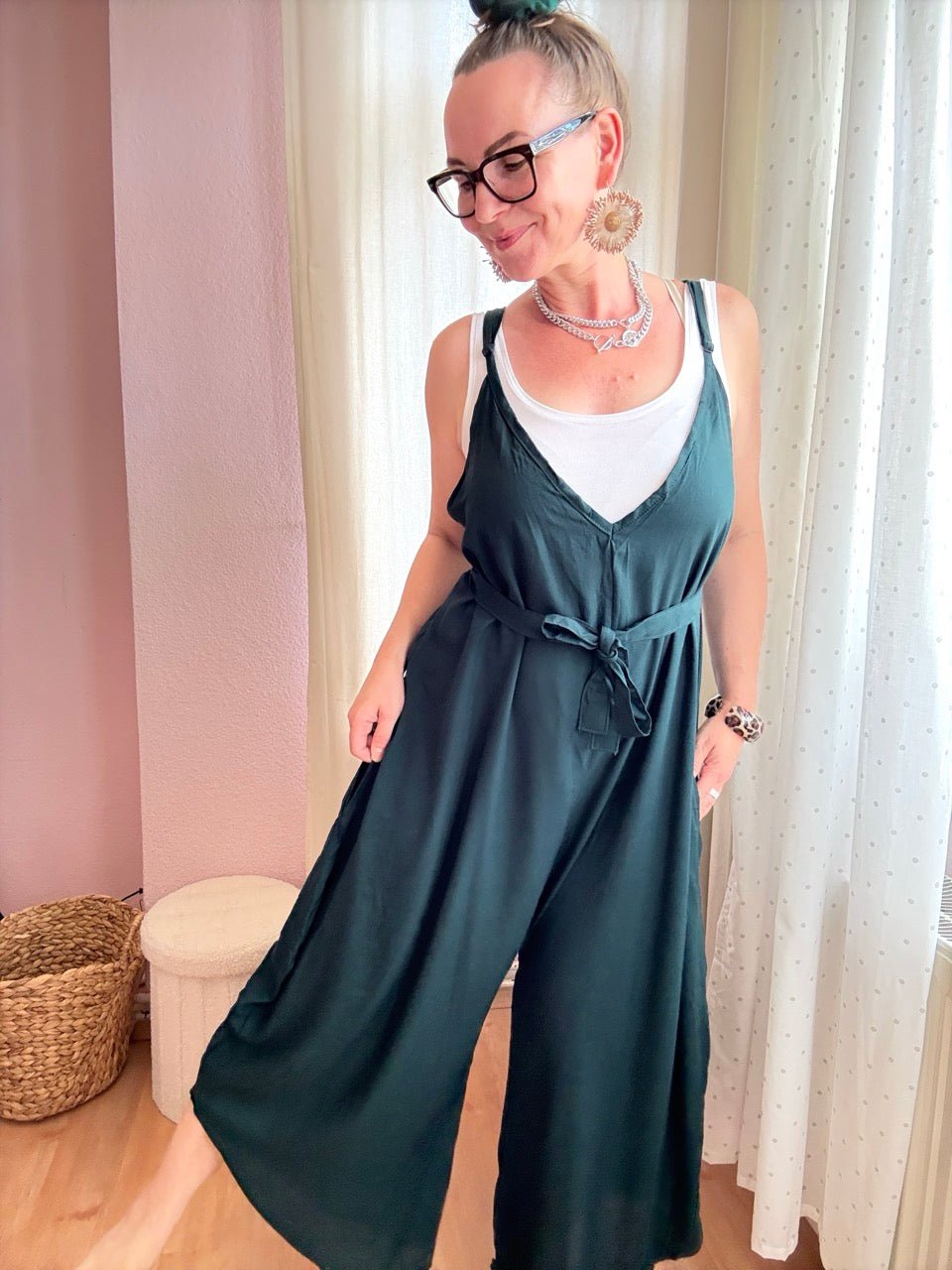 Jumpsuit Kaira Tannengrün - FROLLEIN KÄTHE Shop