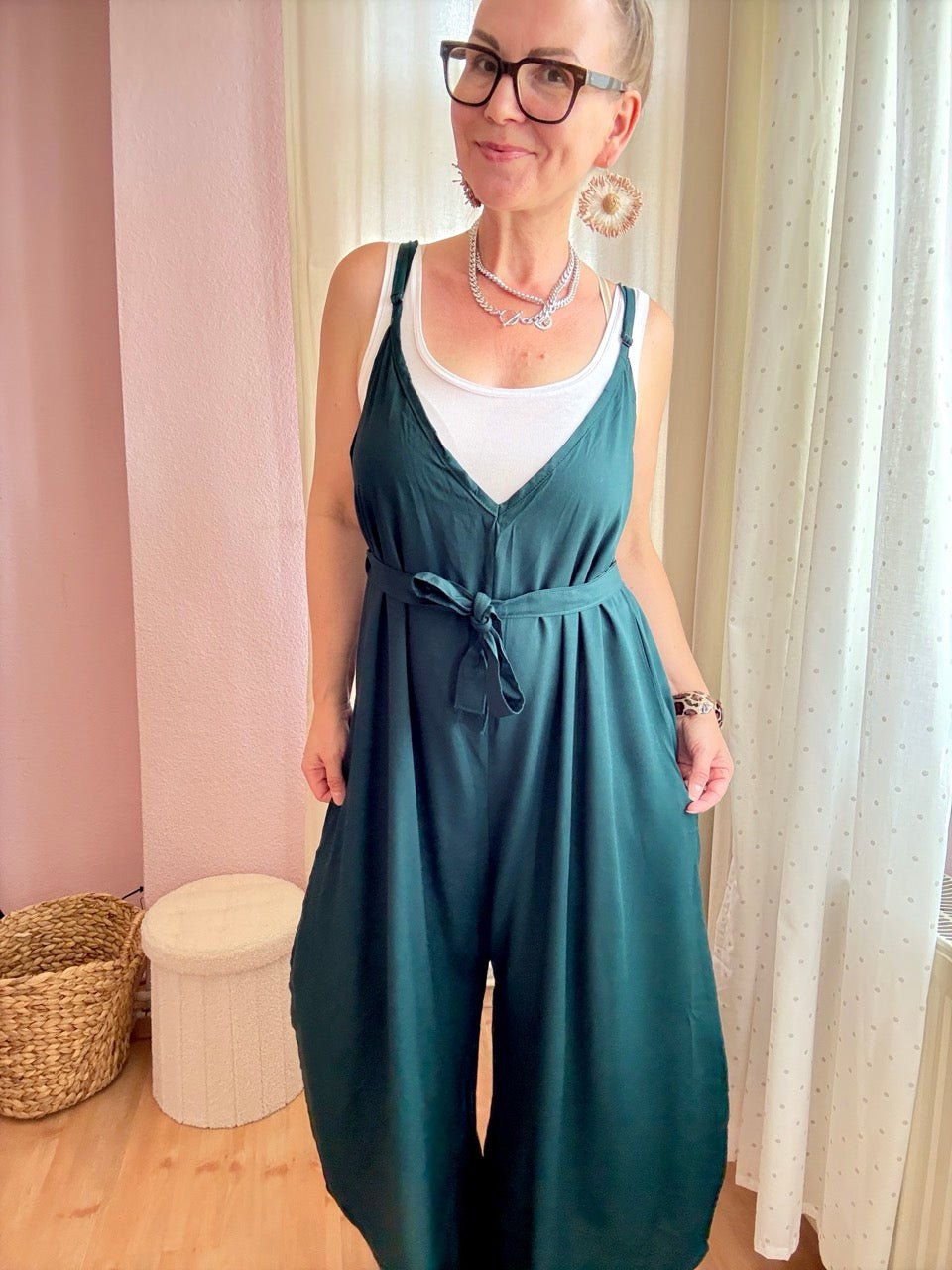 Jumpsuit Kaira Tannengrün - FROLLEIN KÄTHE Shop