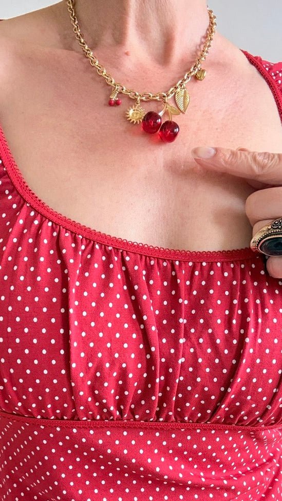 Kette Cherry Lady Edelstahl - FROLLEIN KÄTHE Shop