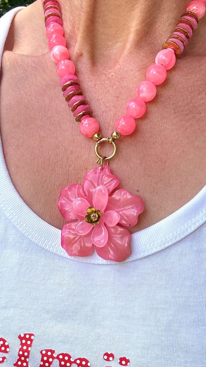 Kette Flower Rose Edelstahl - FROLLEIN KÄTHE Shop
