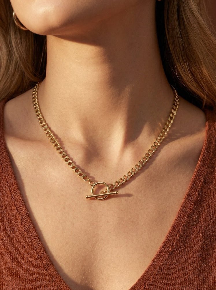 Kette Gliederkette Edelstahl Goldfarben - FROLLEIN KÄTHE Shop