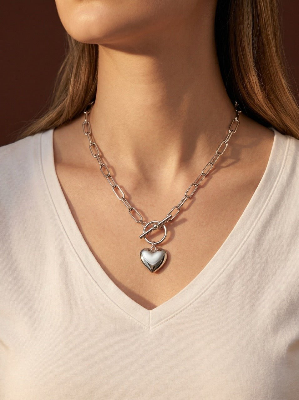 Kette Gliederkette Heart Stahl - FROLLEIN KÄTHE Shop