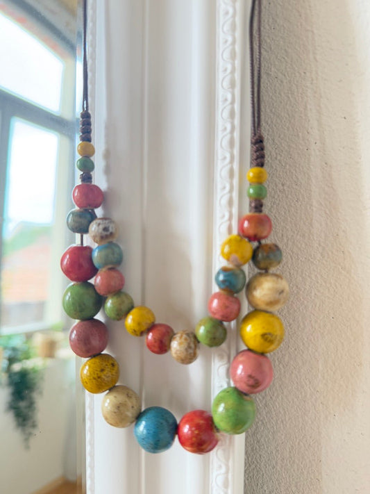 Kette Keramik Tanz Bunt - FROLLEIN KÄTHE Shop
