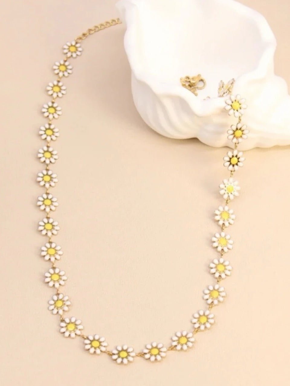 Kette Margerite Flower Weiß - FROLLEIN KÄTHE Shop