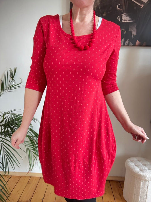 Kleid Ballonkleid Ankerliebe Rot - FROLLEIN KÄTHE Shop