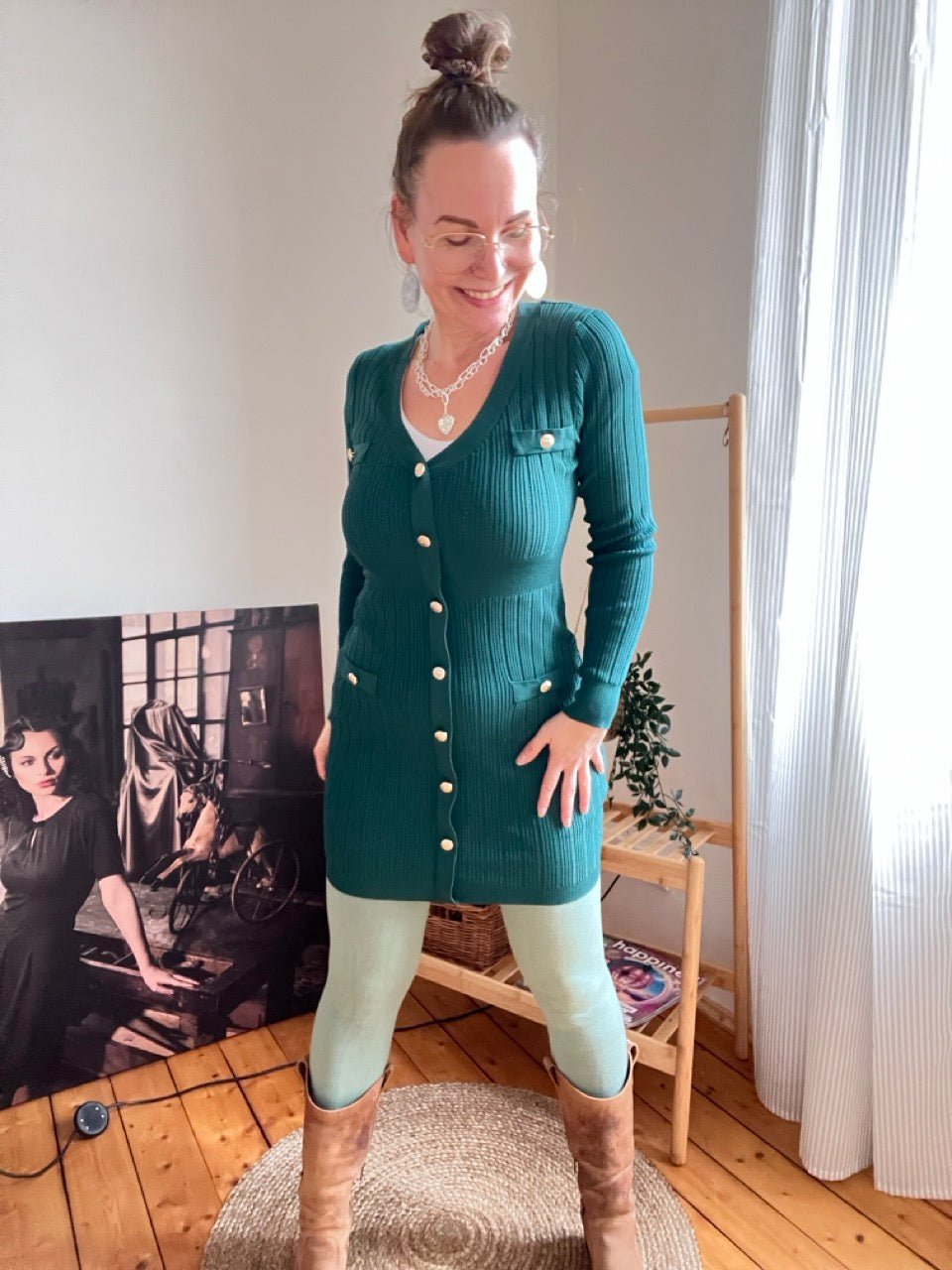 Kleid Enja Grün - FROLLEIN KÄTHE Shop