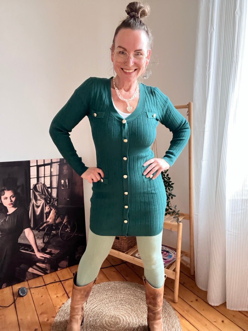 Kleid Enja Grün - FROLLEIN KÄTHE Shop