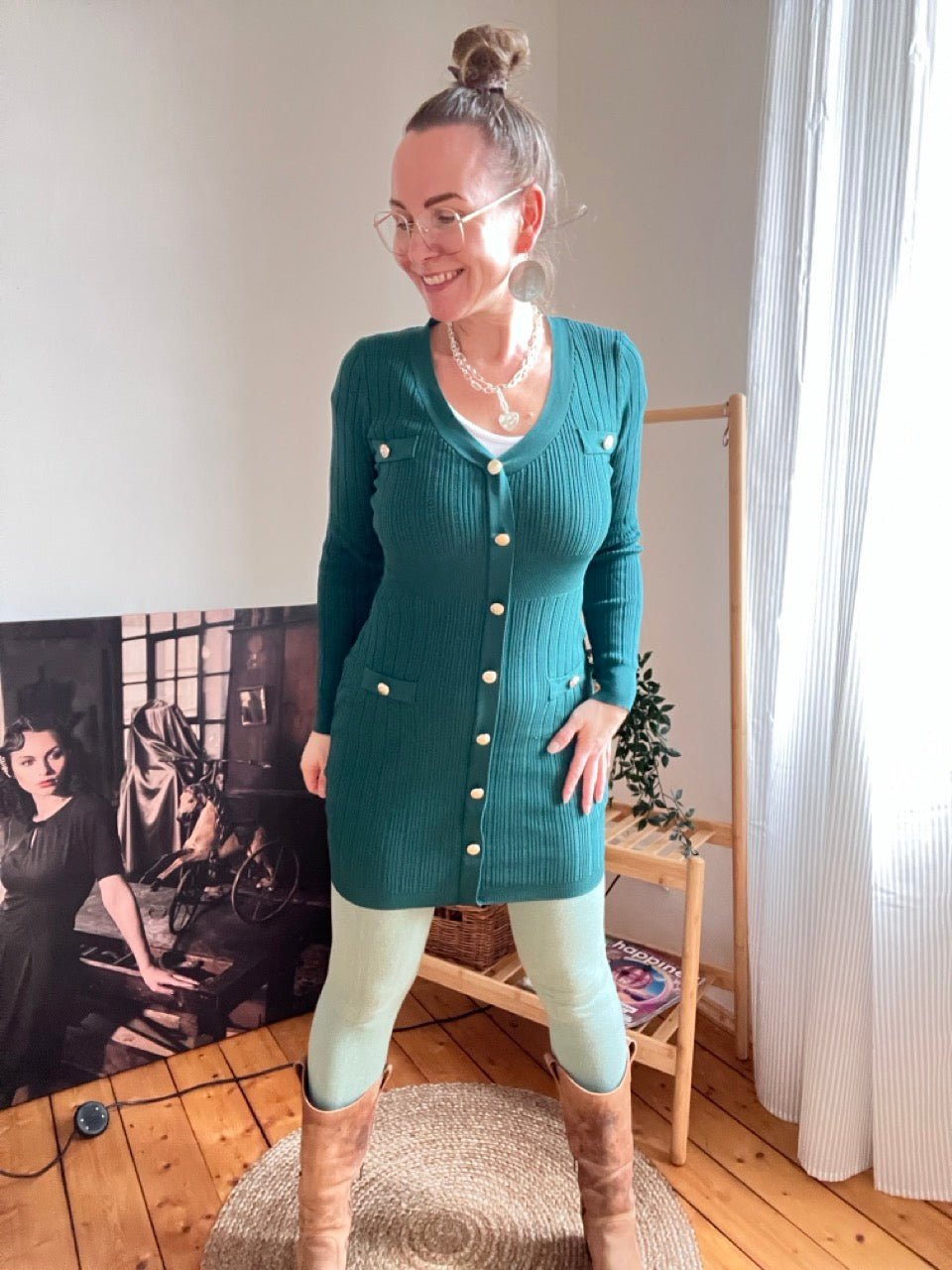 Kleid Enja Grün - FROLLEIN KÄTHE Shop