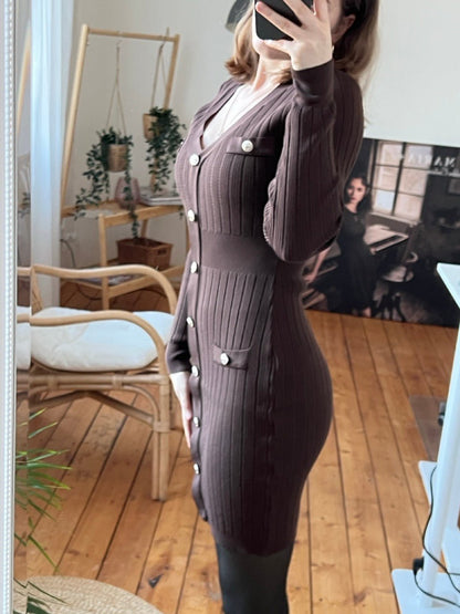 Kleid Enja Schoko Braun - FROLLEIN KÄTHE Shop