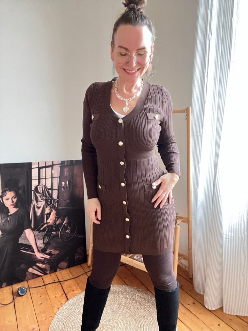 Kleid Enja Schoko Braun - FROLLEIN KÄTHE Shop