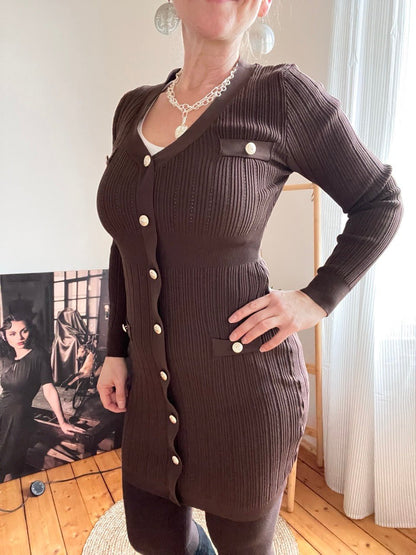 Kleid Enja Schoko Braun - FROLLEIN KÄTHE Shop