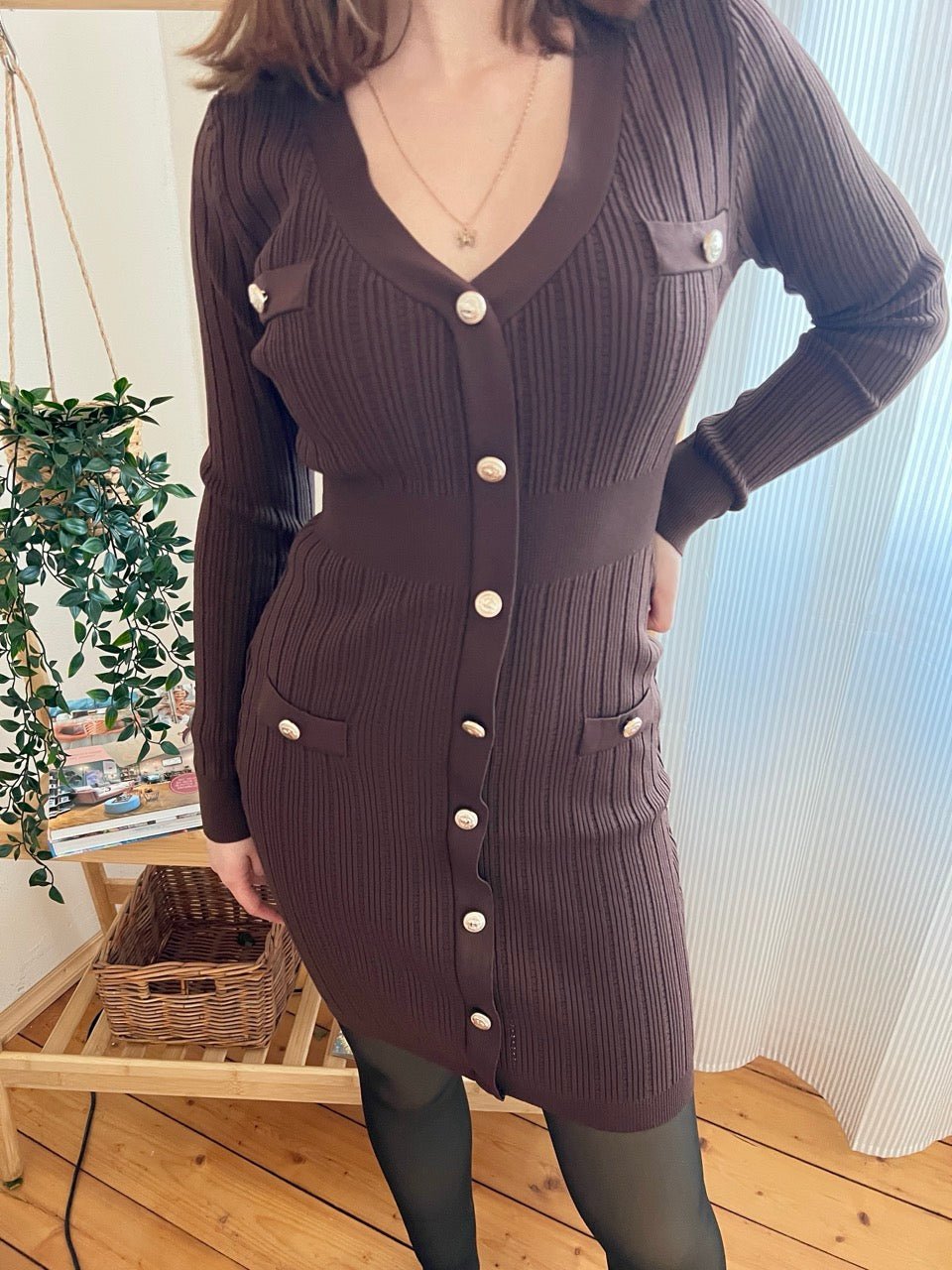 Kleid Enja Schoko Braun - FROLLEIN KÄTHE Shop