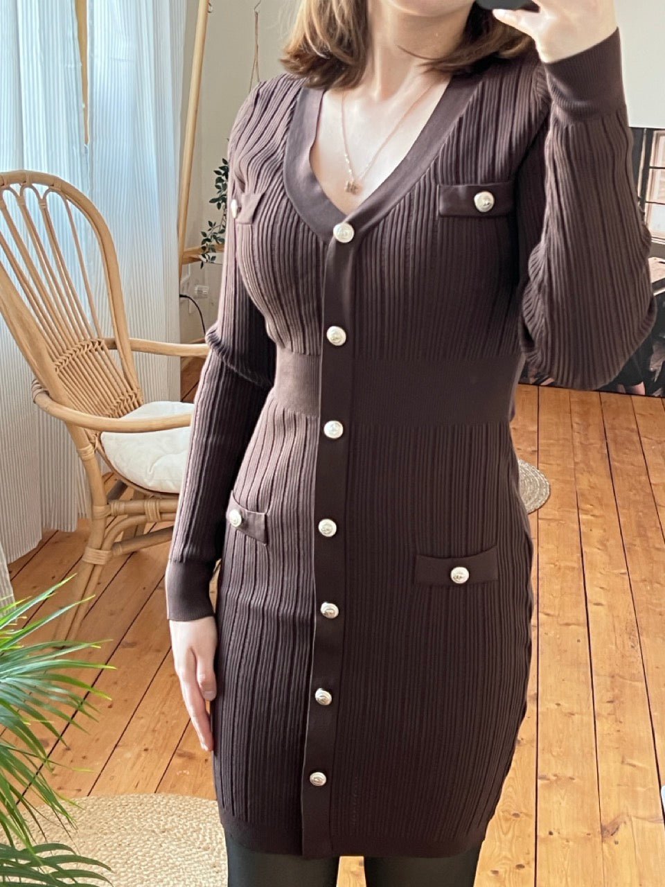 Kleid Enja Schoko Braun - FROLLEIN KÄTHE Shop