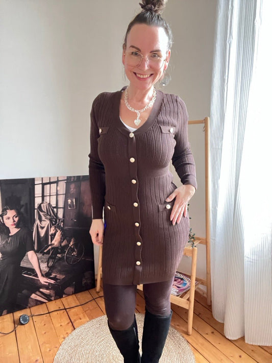 Kleid Enja Schoko Braun - FROLLEIN KÄTHE Shop
