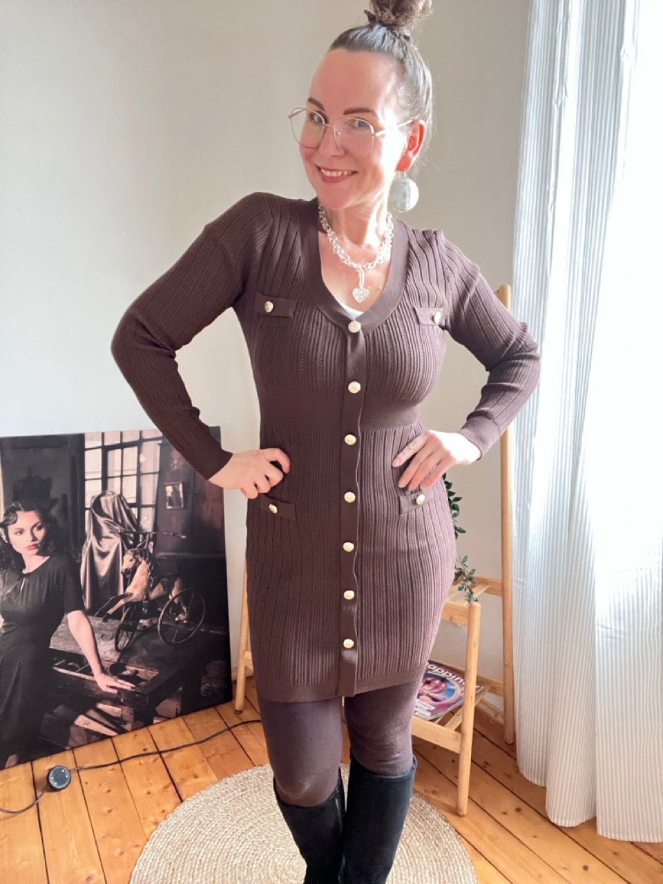 Kleid Enja Schoko Braun - FROLLEIN KÄTHE Shop