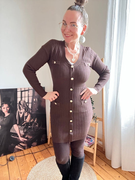 Kleid Enja Schoko Braun - FROLLEIN KÄTHE Shop