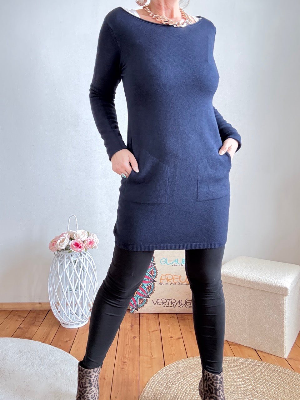 Kleid Herrlich verträumt Blau - FROLLEIN KÄTHE Shop