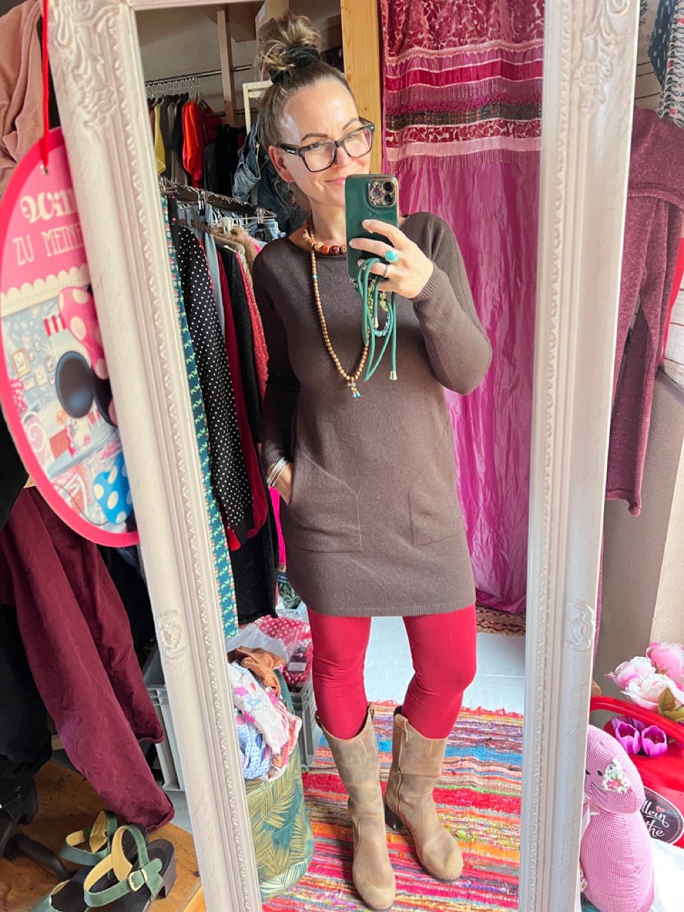 Kleid Herrlich verträumt Chocolate - FROLLEIN KÄTHE Shop