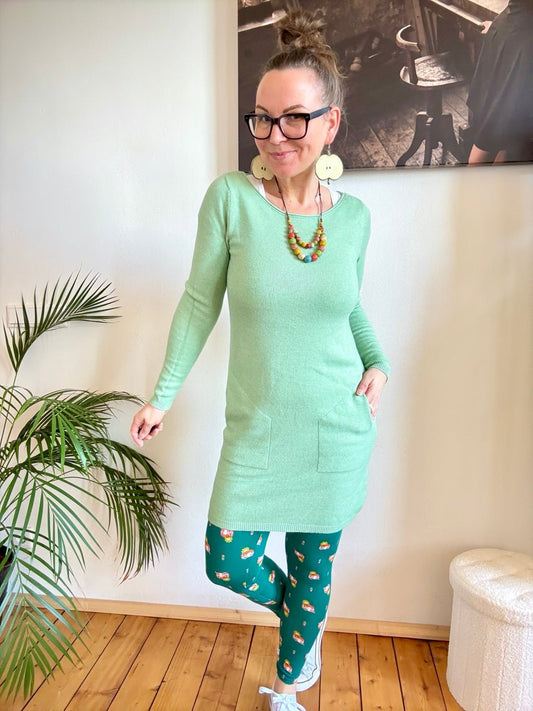 Kleid Herrlich verträumt Mint Grün - FROLLEIN KÄTHE Shop