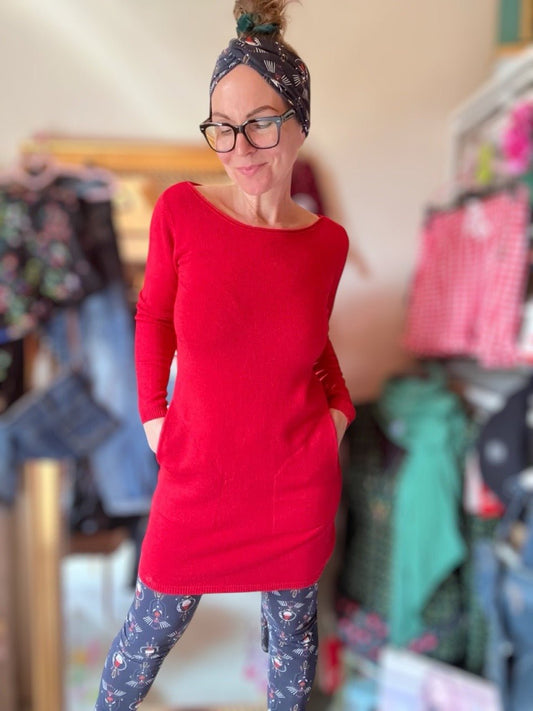 Kleid Herrlich verträumt Rot - FROLLEIN KÄTHE Shop