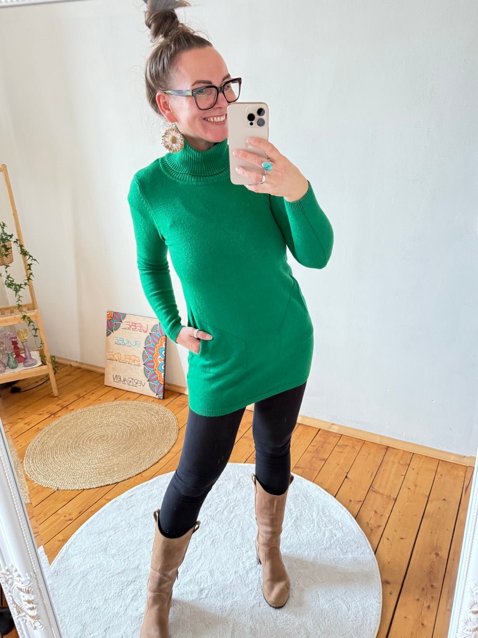Kleid Herrlich weich Grün - FROLLEIN KÄTHE Shop