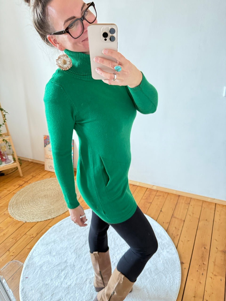 Kleid Herrlich weich Grün - FROLLEIN KÄTHE Shop