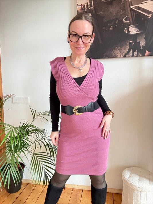 Kleid Lissy Rose mit Gürtel - FROLLEIN KÄTHE Shop