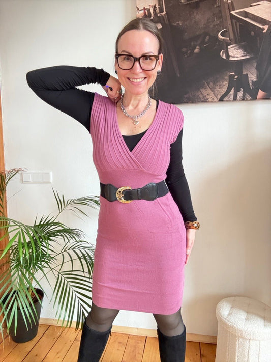 Kleid Lissy Rose mit Gürtel - FROLLEIN KÄTHE Shop