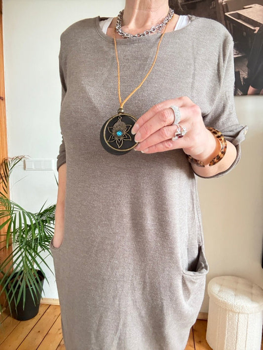 Kleid Lora Coffee - FROLLEIN KÄTHE Shop