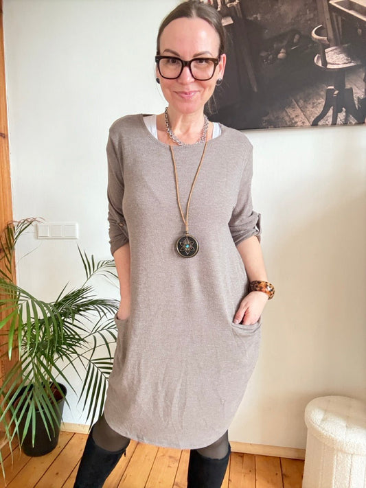 Kleid Lora Coffee - FROLLEIN KÄTHE Shop