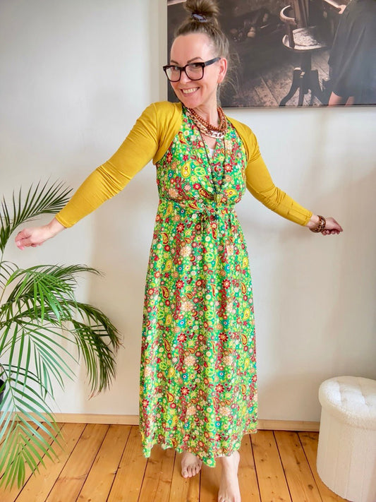 Kleid Love & Peace Grün - FROLLEIN KÄTHE Shop