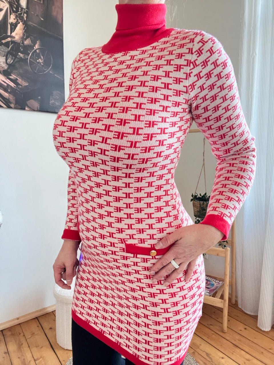 Kleid Merci Rot Cream - FROLLEIN KÄTHE Shop