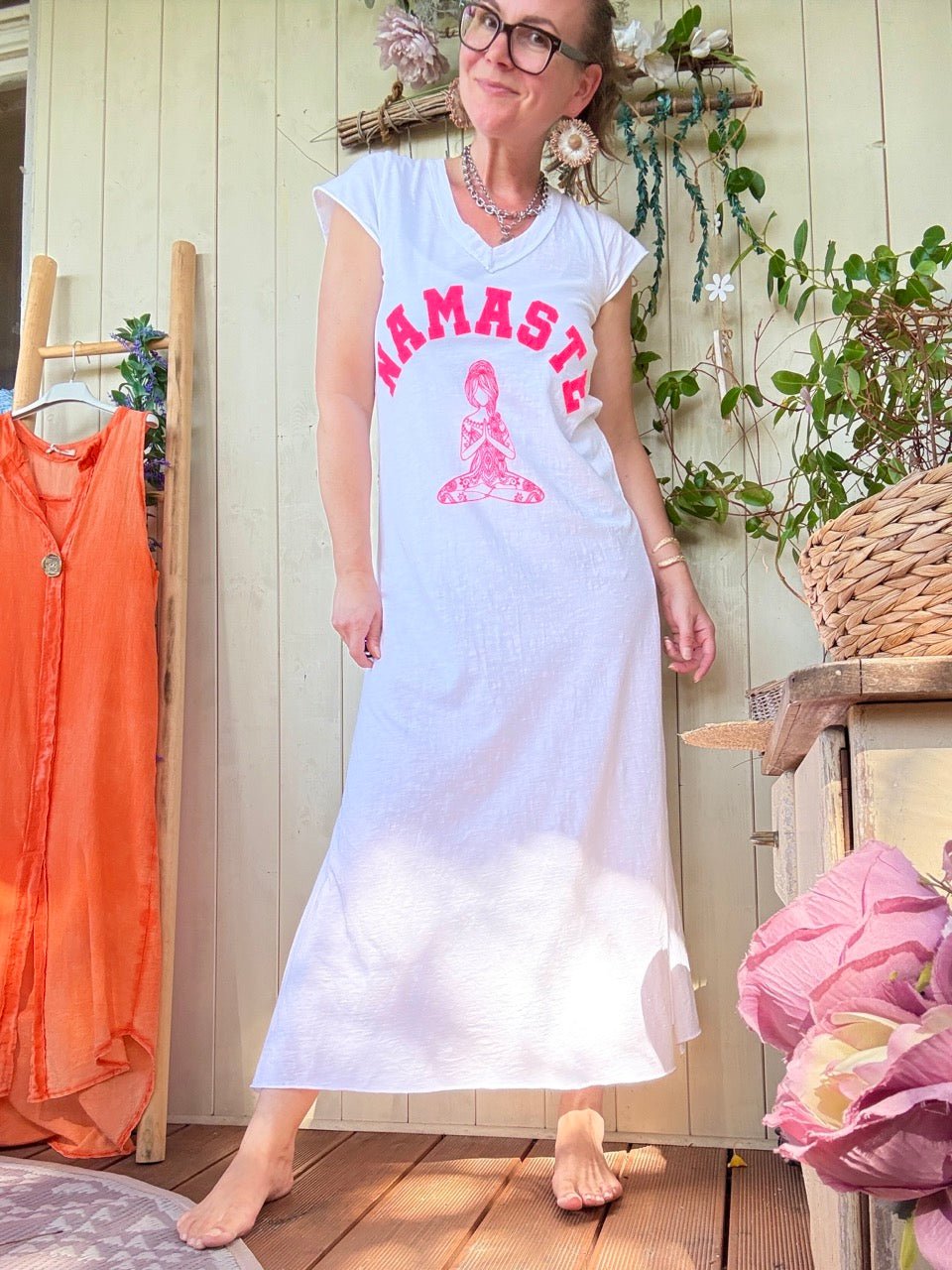 Kleid Namaste Weiß - FROLLEIN KÄTHE Shop