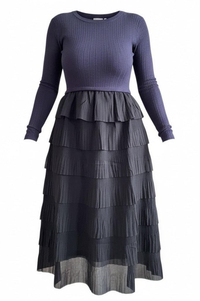 Kleid Ronja Blau Schwarz - FROLLEIN KÄTHE Shop