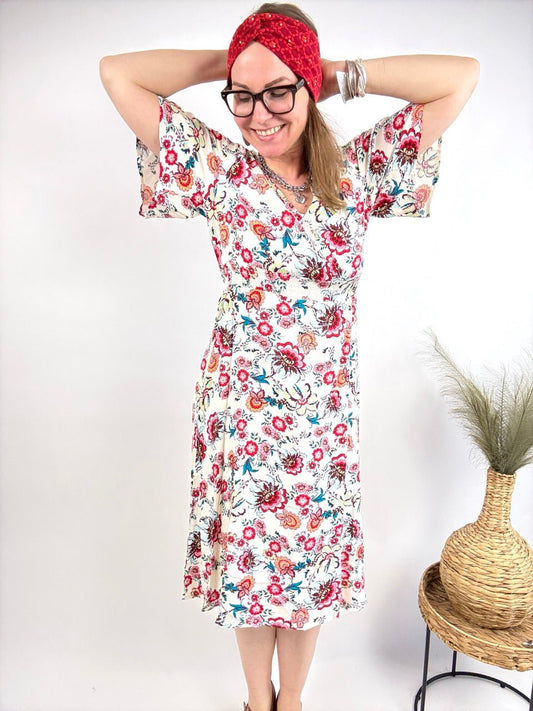 Kleid Rosentanz Weiß - FROLLEIN KÄTHE Shop