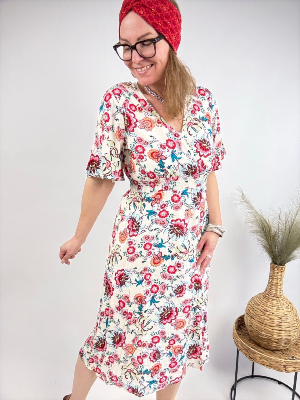 Kleid Rosentanz Weiß - FROLLEIN KÄTHE Shop