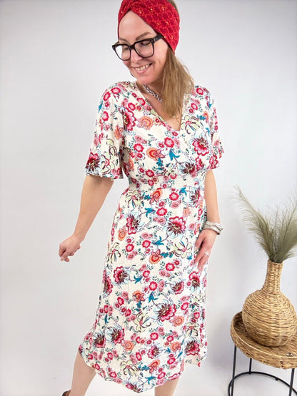 Kleid Rosentanz Weiß - FROLLEIN KÄTHE Shop