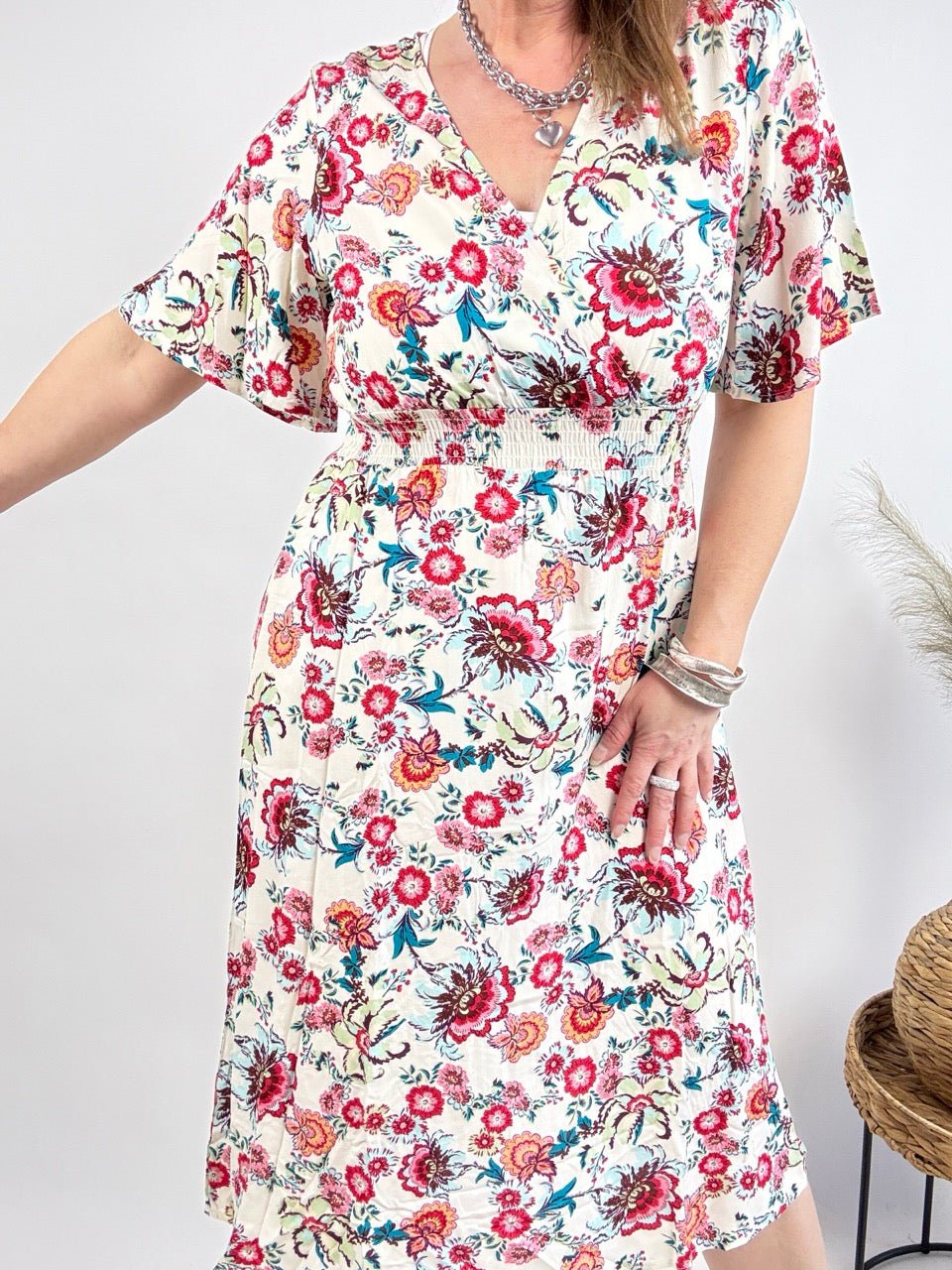 Kleid Rosentanz Weiß - FROLLEIN KÄTHE Shop
